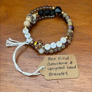 Hand Crafted Earthy Gemstone Bracelet